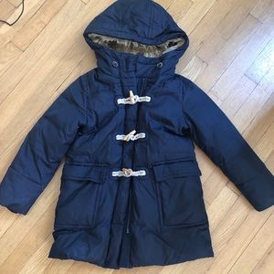 Little girl size 8 crewcuts winter coat.